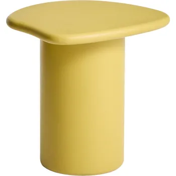 Zahradní stůl Kave Home Žlutý cementový zahradní stolek Macarella 48 x 47 cm