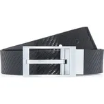 Porsche Design Business Belt Reversible 35 Opasek oboustranný délka 110 cm, šířka 3,5 cm, uhlíkové vlákno a černá, broušený chrom (Oboustranný a možnost upravit délku)