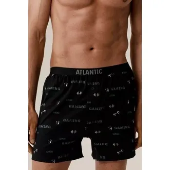 2 PACK trenýrky Atlantic 2MBX-084/25 - gaming Černá-khaki S