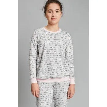 Dívčí pyžamo Dívčí pyžamo Italian Fashion Olga Světle šedá 8 let