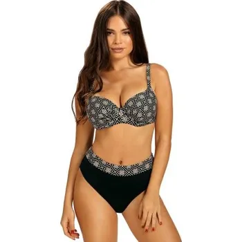 Dámské plavky Dvoudílné plavky Self S940 Barbados 2 Černá 38F