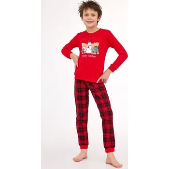 Chlapecké pyžamo Chlapecké pyžamo Cornette Young Bears - bavlna Červená 146-152