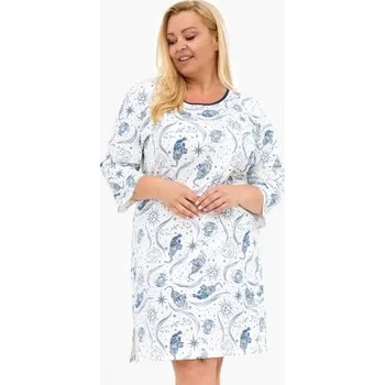 Dámská noční košile Noční košile Cornette Ingrid - 3/4 rukáv Ecru XL