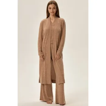 Dámský župan Dámský tenký župan Henderson Fudge Béžová S