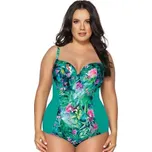 Jednodílné plavky Ava Lingerie SKJ-52 Paradise Zeleno-barevná 105D