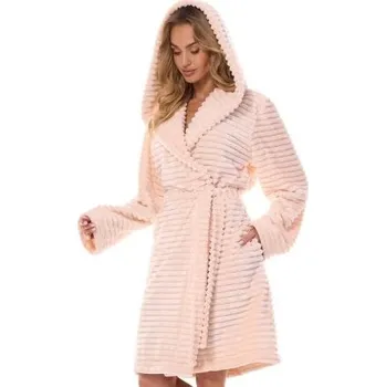 Dámský župan Huňatý dámský župan LaL 2416 Robin Světle oranžová M