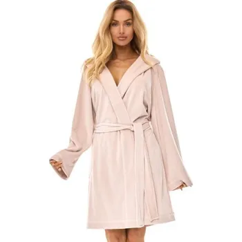 Dámský župan Dámský župan LaL Luna - s kapucí Světle béžová M