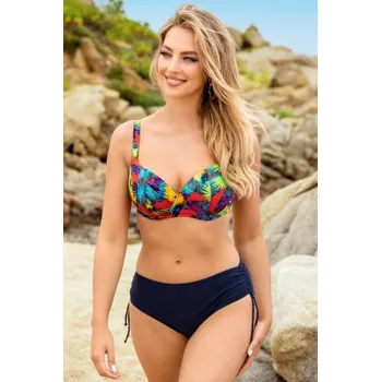 Dámské plavky Dvoudílné plavky Etna CD-28/W-714 Tmavě modrá 95G/4XL