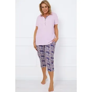 Dámské oblečení Dámské pyžamo Italian Fashion Carbonie - bavlna Růžová 3XL