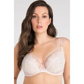 Podprsenka Nevyztužená podprsenka Gorsenia K852 Romantic Vibe Světle béžová 80D