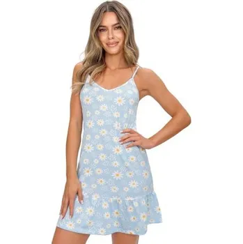 Dámská noční košile Noční košile Donna Margaret - bavlna Světle modrá 2XL(44)