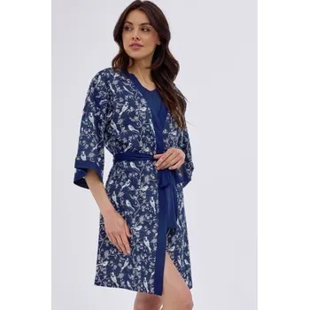 Dámský župan Dámský župan Cornette Florence - bavlna Tmavě modrá XL