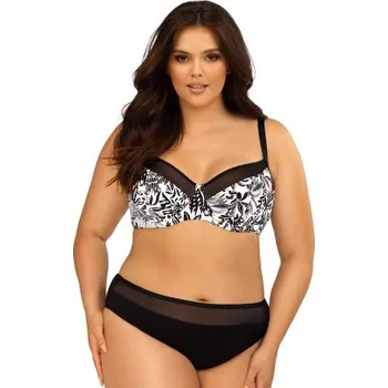 Dámské plavky Dvoudílné plavky Lorin L2528/3 Černo-bílá 75F/M