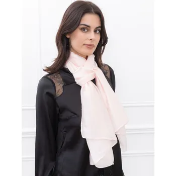 Šála Classic Scarf Jednobarevná světle růžová šála na krk, bez vzoru-pléd přes ramena-štola na ramena-plážové pareo