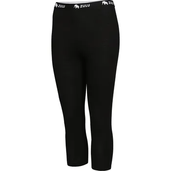 Dámské termo spodky Dámské 3/4 spodky Zulu Merino 160 Velikost: M / Barva: černá