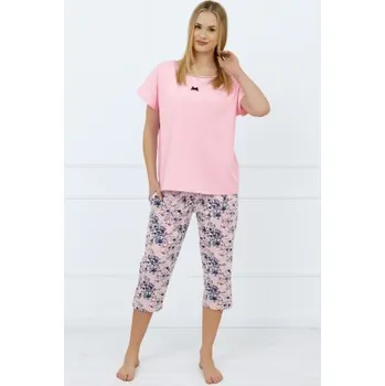 Dámské oblečení Dámské 3/4 pyžamo Italian Fashion Toliana - bavlna Růžová S