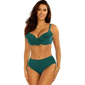 Dámské plavky Dvoudílné plavky Self Canoy 26 Tmavě zelená 44G