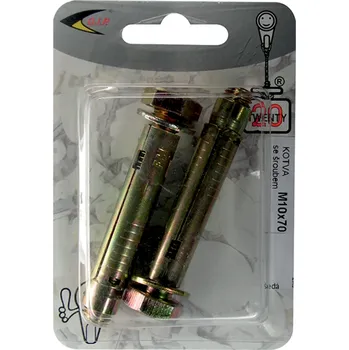 Hmoždinka D.I.P. Kotva+šroub M10x70 blistr