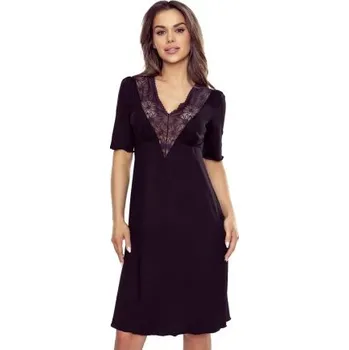 Dámská noční košile Noční košilka Eldar Flor - viskóza Černá S