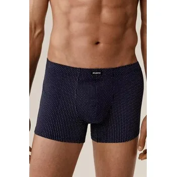 Pánské spodní prádlo 3 PACK boxerky Atlantic 3MH-218 - bavlna Tmavěmodrá-modrá S