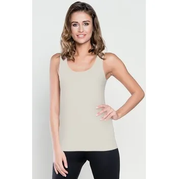 Dámské oblečení Tílko Italian Fashion Ibiza - široké ramínko Světle béžová S