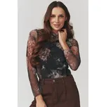 Halenka Makadamia C18 - květinový vzor Barevná Uni