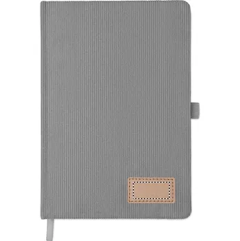 Zápisník A5, tvrdé desky Tamponový tisk (max. 1 barva, 16x35mm) 1 barva 15 FRONT