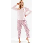 Dámské pyžamo Taro Tori - 7/8 nohavice Světle růžová L
