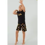 Dívčí pyžamo Italian Fashion Anatre - krátký rukáv Černo-žlutá 10 let