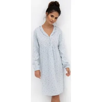 Dámská noční košile Noční košile Sensis Lucille - bavlna Modro-šedá M