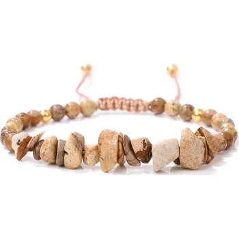 Náramek Minerální náramek z kamenů ametyst růženín | šperky - FA0386