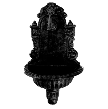 Příslušenství pro plot DOPREDAJ: umývadlo nástenné Al zliatina, čierny lak RAL9005, 710x425x225mm s kohútikom 1/2`, odtokový otvor ø28mm