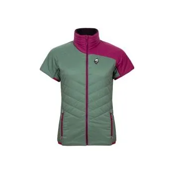 Dámská vesta High Point TELOS LADY DOWN T-SHIRT khaki/magenta XS; Zelená bunda + DÁREK DLE VÝBĚRU!