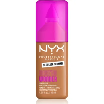 Kosmetika NYX Professional Makeup Make ‘Em Wonder lehký matující make-up odstín 23 Golden Caramel 30 ml