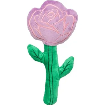Hračka pro psa Rose VALENTINE, valentýnská růže 28 cm, lila - LIMITOVANÁ NABÍDKA