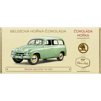 Čokoláda CHOCO POLA - Škoda 1201 STW, typ 980 - hořká čokoláda 100g
