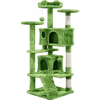 Škrabadlo pro kočky 593122 green, 139 cm, zelený - B YAHEETECH
