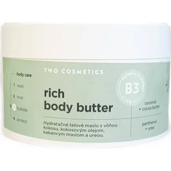 Tělový krém TWO COSMETICS Tělový krém RICH BODY BUTTER s ureou a panthenolem 200 ml