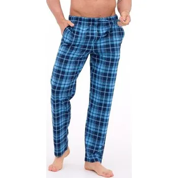 Pyžamové kalhoty Cornette 691/62 Světlemodrá-tmavěmodrá 2XL