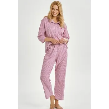 Dámské pyžamo Dámské pyžamo Taro Jolie - bavlna Růžová M