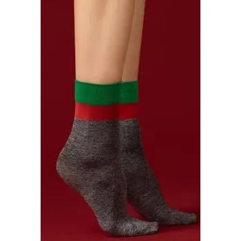 Dámské ponožky Dámské silonkové ponožky Fiore Jade - 60 DEN Šedá Uni