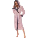 Dámský župan LaL 9145 - dlouhý Starorůžová 3XL