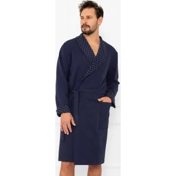 Pánský župan Pánský župan Italian Fashion Gerard - bavlna Tmavě modrá M