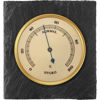 Meteostanice Analogový vlhkoměr v břidlicovém pouzdru 8083 zlatý - E16.4661