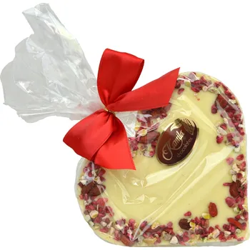 Čokoláda Čokoláda bílá - Srdce s ovocem - Kamila Chocolates 100g