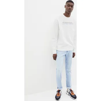 Pánská mikina Celio Mikina Reclean 1077684 Bílá S