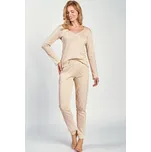 Dámské pyžamo Taro Vicky - bavlna Světle béžová L