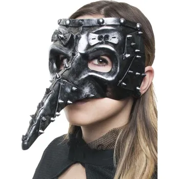 Maska s dlouhým nosem steampunk