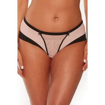 Dámské spodní prádlo Kalhotky Gaia Leonia Ecru-černá XL