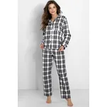 Dámské pyžamo Momenti Per Me Stay Warm - bavlna Černá M